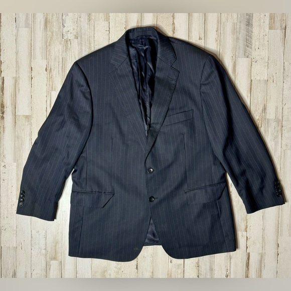 Brooks Brothers Other - Brooks Brothers 1818 Regent Blazer Mens 44S  Navy Blue Virgin Wool Career Read*
